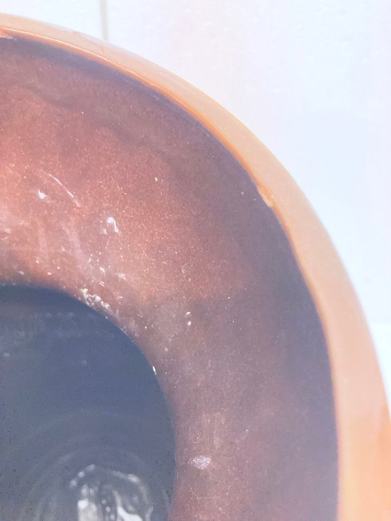 Image 1 of Large floor vase Carstens Tönnieshof 5014/60 in orange/grey