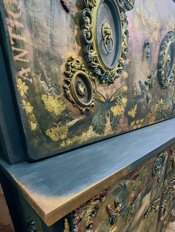 Image 1 of Mobile bar-credenza in stile retrò