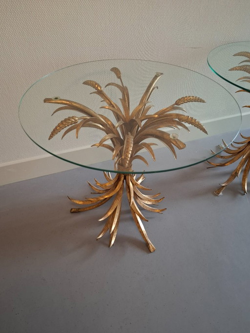 2 matching Coco Chanel wheatsheaf tafels