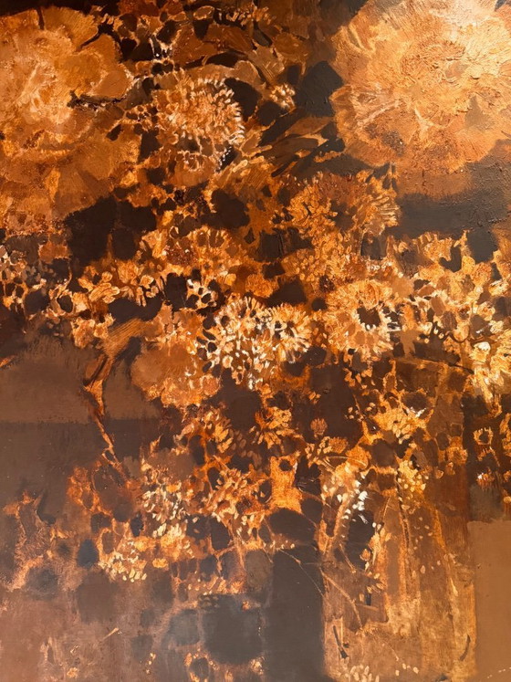 Image 1 of Gran cuadro floral de Ab Jongmans, 1978.