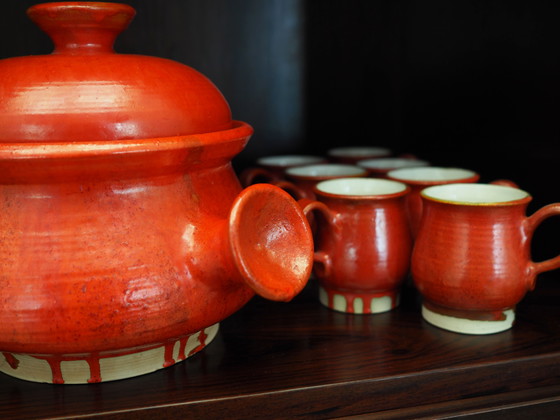 Image 1 of Ceramic punch set, Danish design, 1960s, production: Denmark
