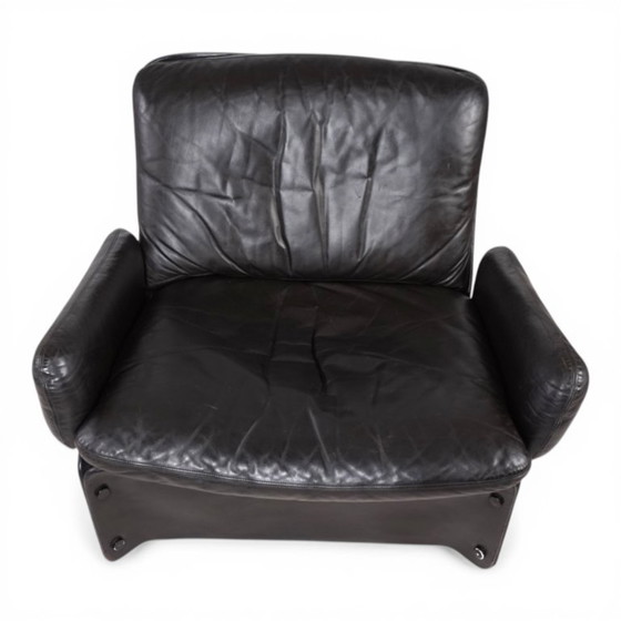 Image 1 of Fauteuil lounge en cuir Carl Straub, 1970