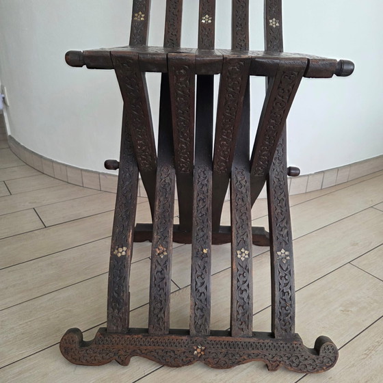 Sedia pieghevole antica, Sedie pieghevoli, Legno, Marrone (foto 11 di 14)
