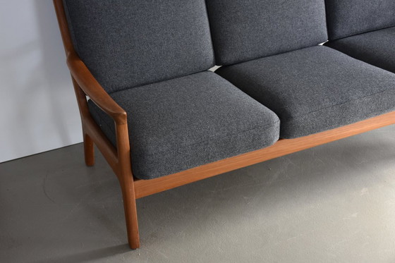 Image 1 of Divano con schienale alto Mid Century Design Teak anni '60 Kvadrat