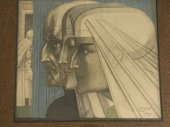 Image 1 of Jan Toorop (1858-1928) - Contemplation, Méditation et Feu