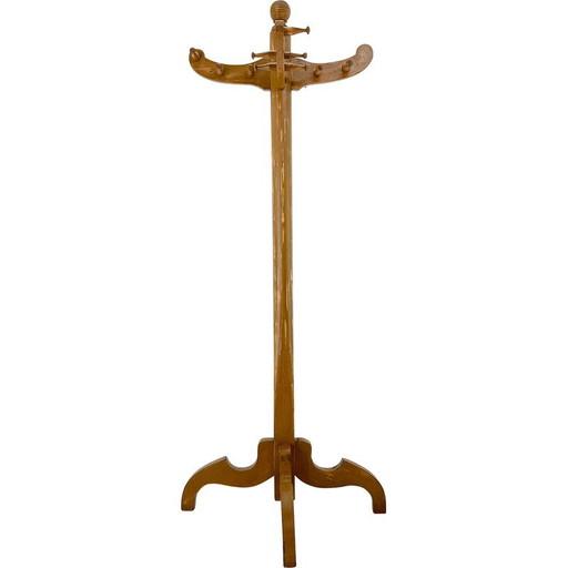 Appendiabiti in legno d'epoca, Cecoslovacchia 1950