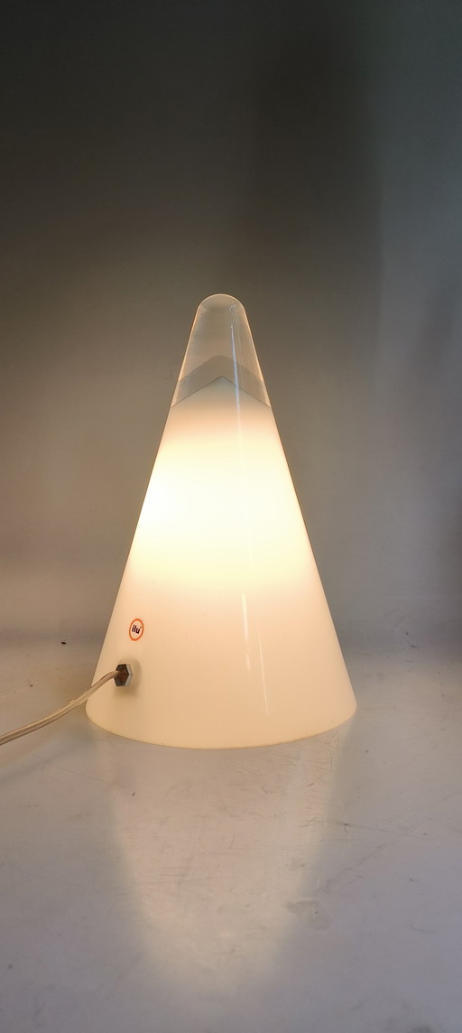 Glass tea-pee cone lamp sce Murano glass vintage design