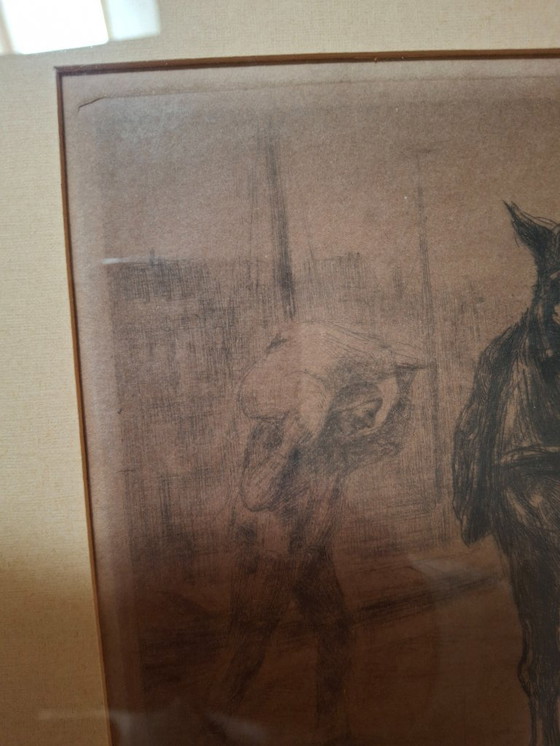 Image 1 of Waalko Jans Dingemans Radierung Pferde