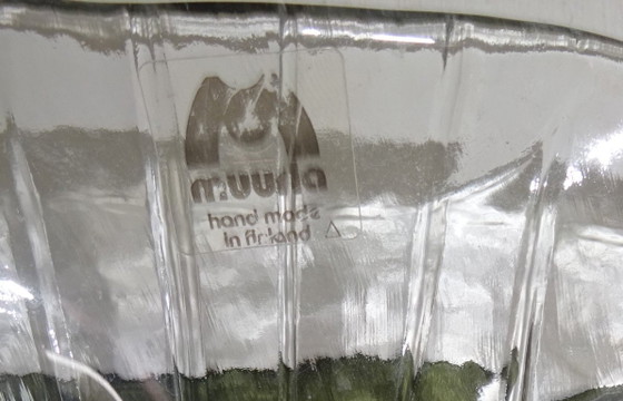 Vintage Muurla Finland Niagara waterfall tealight holder, Glass art, Glass, White (photo 3 of 5)