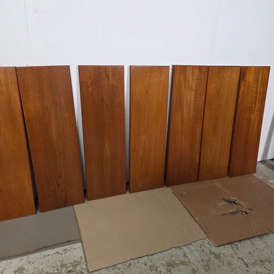 Vintage 60s Danish Teak Modular Wall System Mid Century, Wall cabinet, Wood, Brown, Mid Century Modern (photo 24 of 24)