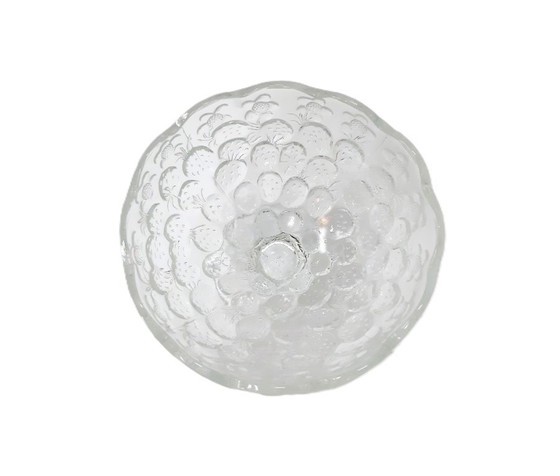 Image 1 of Vintage zware glazen kom op standaard