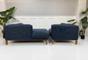 Canapé d'angle Bolia Cosy en tissu bleu design London Blue