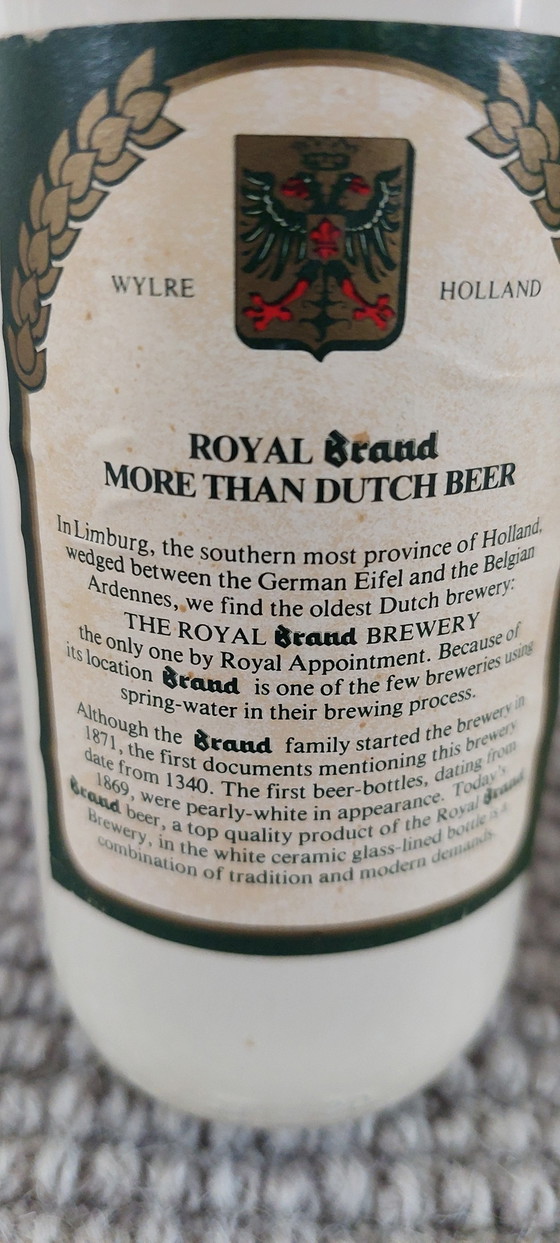 Image 1 of Vintage setverkoop van 2 Royal Brand Beer exportflesssen