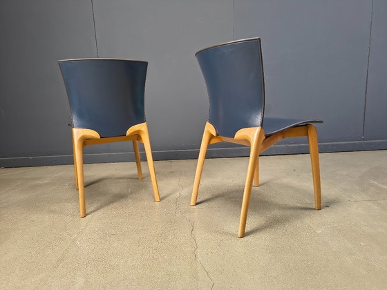 Image 1 of Chaises Cos S-12 de Josep Llusca pour Cassina, années 1990 - lot de 6