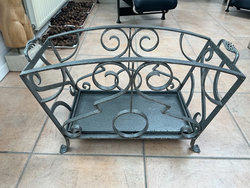 Caja de bloque de hierro forjado, hecha a mano