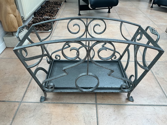 Image 1 of Caja de bloque de hierro forjado, hecha a mano