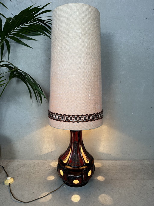 Lampe sur pied vintage XL à lave épaisse