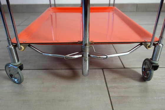 Image 1 of Carrello pieghevole arancione, Bremshey, 1970