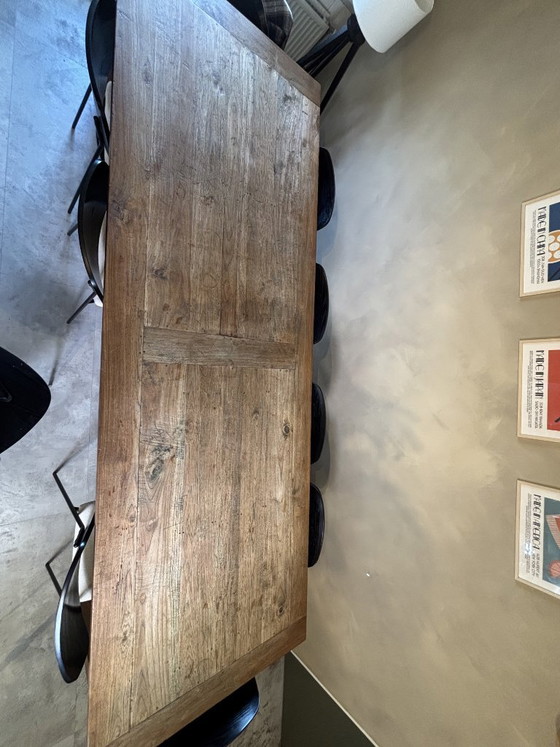 Table de monastère robuste en bois 300 x 99 cm – Tables de salle à manger, Wood (photo 3 of 6)