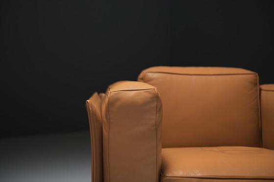 Image 1 of Grande set di poltrone DUC 405 in pelle di Mario Bellini per CASSINA Italia