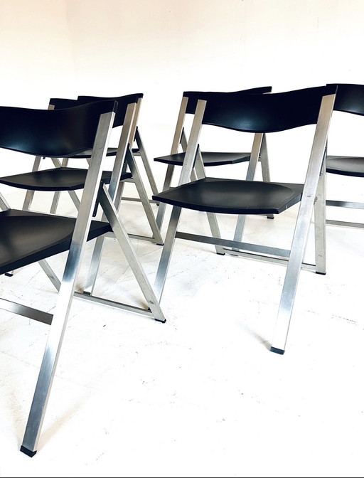 5x Design-Klappstuhl, Justus Kolberg, Tecno