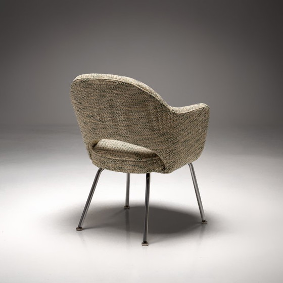 Image 1 of Model 71 Dining Chair in Green-Yellow by Eero Saarinen for Knoll