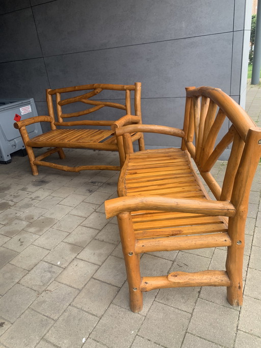 2 vintage boomstam banken