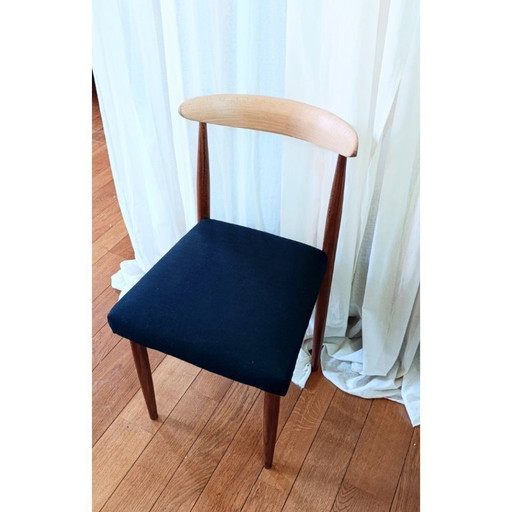 2 retro teak chairs