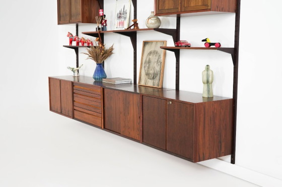 Modulaire stellingen van palissanderfineer van Poul Cadovius, Denemarken, jaren 70. – Wandkast, Mdf (photo 6 of 27)