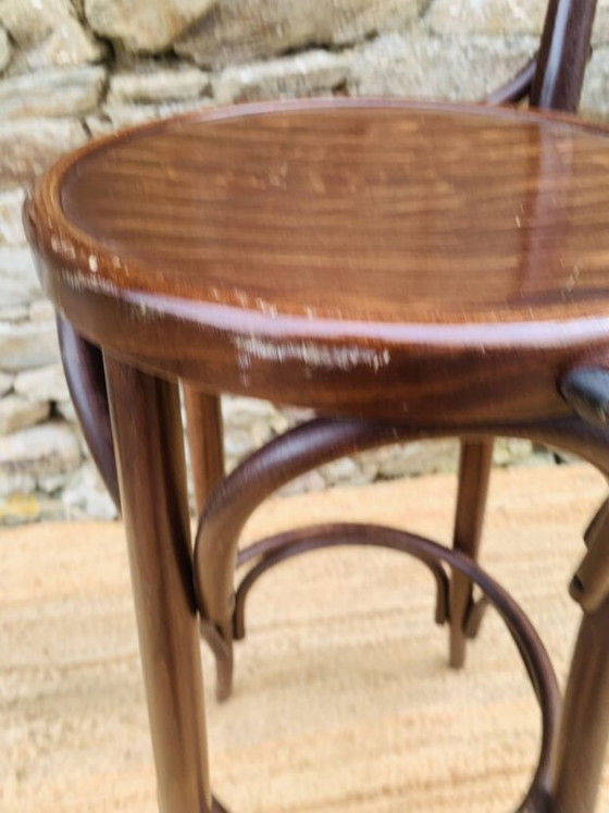 Set of 4 Vintage Bistro High Chairs – Dining chairs, Wood (photo 33 of 33)
