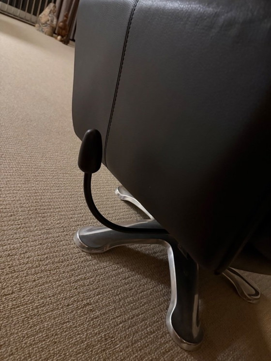 Image 1 of Sillón reclinable de cuero Leolux, giratorio, de primera calidad