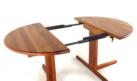 Danish 2x extendable solid teak dining table vintage – Wood (photo 11 of 15)