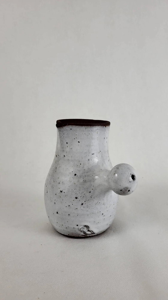Ratilly Pierlot / Puisaye stoneware pouring pitcher – Glass & Decanter, Porcelain (photo 2 of 6)