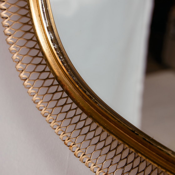 Image 1 of MK10879 Specchio con cornice in metallo e ottone