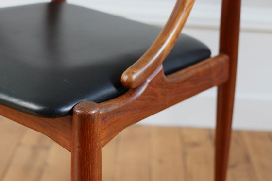 Image 1 of Sedia vintage scandinava in teak di Johannes Andersen, 1960