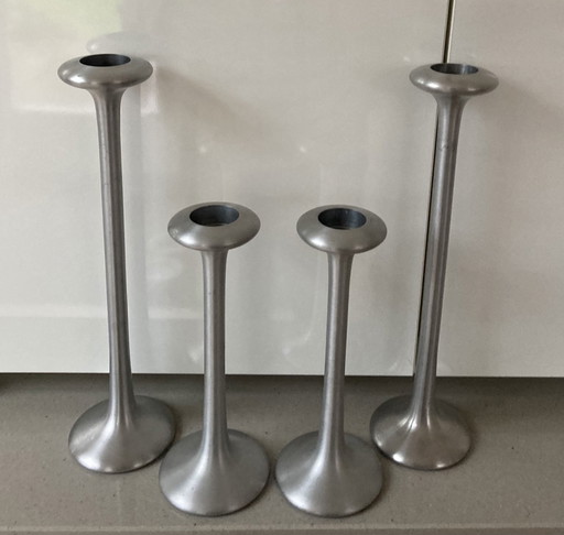 4x Kägla candlesticks Carl Öjerstam