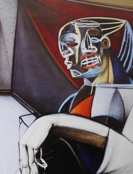 Image 1 of Jone HOPPER - Femmes d'Alger dans leur appartement - Lithographie d'artiste encadrée