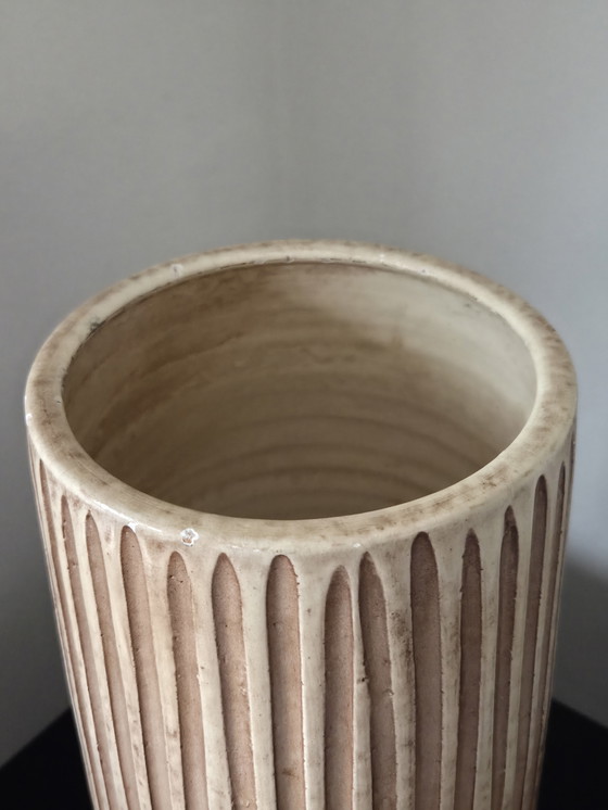 Image 1 of Vintage ribbed vase