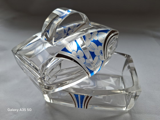 Image 1 of Art Déco Frisiertisch-Set 3-tlg. • Böhmen / Karl Palda Stil • ca. 1930