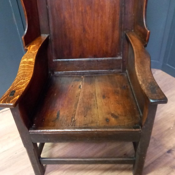Image 1 of Fauteuil, chaise de berger, chaise d'agneau.