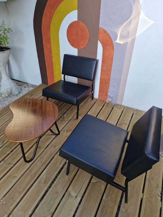 Image 1 of Pair of modular armchairs by P.Guariche, circa 1960s