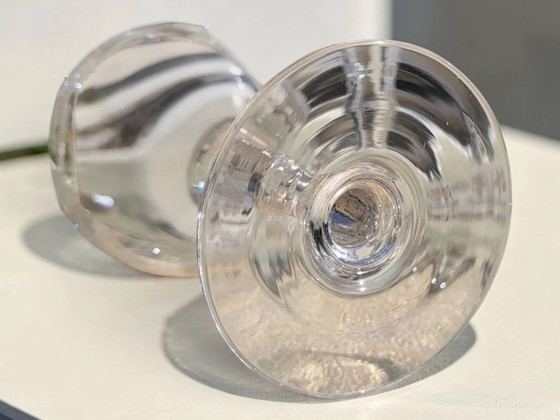 9 guilloché wijnglazen, begin 20e eeuw. – Glazen & Karaffen, Crystal, Glass (photo 6 of 9)