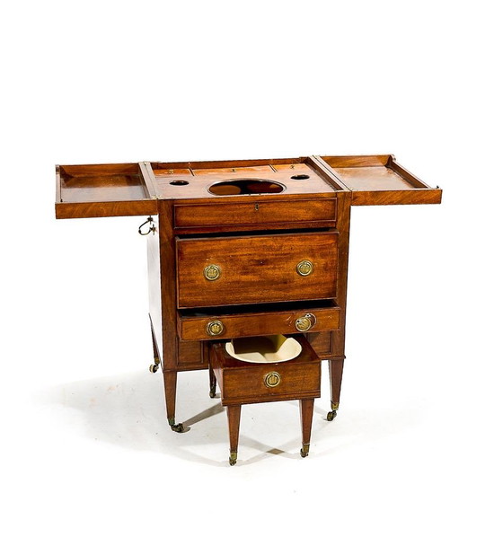 Tocador Inglés de Caoba – William IV, c. 1825-1845 – Barbiere Anglaise Acajou XIX e s, Tocadores, Wood (photo 7 of 10)