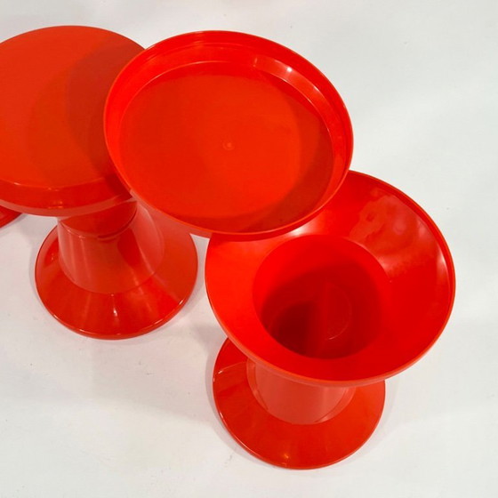 Image 1 of Set of Taormina Table & Stools from Giganplast, 1970s