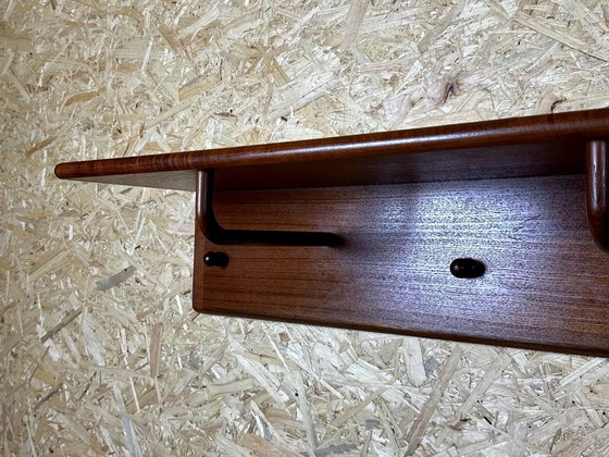 Image 1 of 60er 70er Jahre Garderobe Wandgarderobe Teak von Vildbjerg Møbelfabrik Denmark