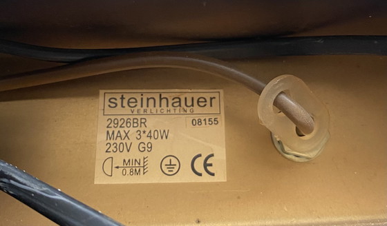 Image 1 of Steinhauer Sovereign / Lampe suspendue Aleppo en couleur bronze et verre dépoli