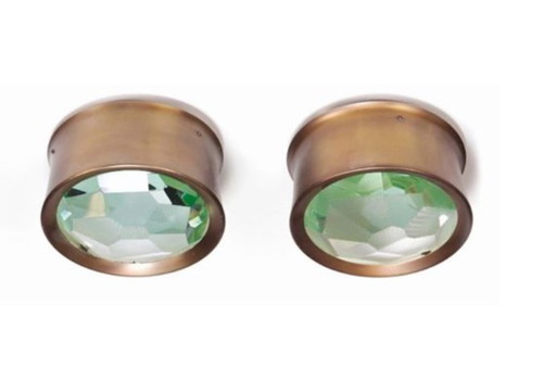 Pair of 2319 Wall or Ceiling Lamp by Max Ingrand Fontana Arte