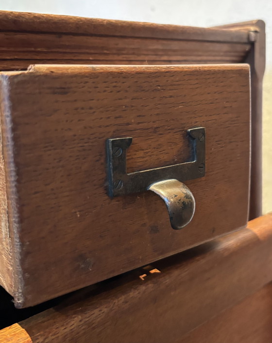 Vintage Filing Cabinet Art Deco/Early Industrial - 1920s – Metal, Wood (photo 6 of 14)