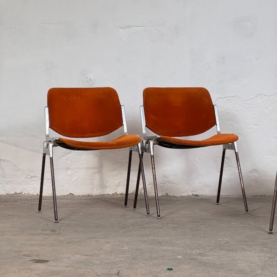 Image 1 of Set of 4 Giancarlo Piretti DSC 106 Chairs for Castelli, 1970s