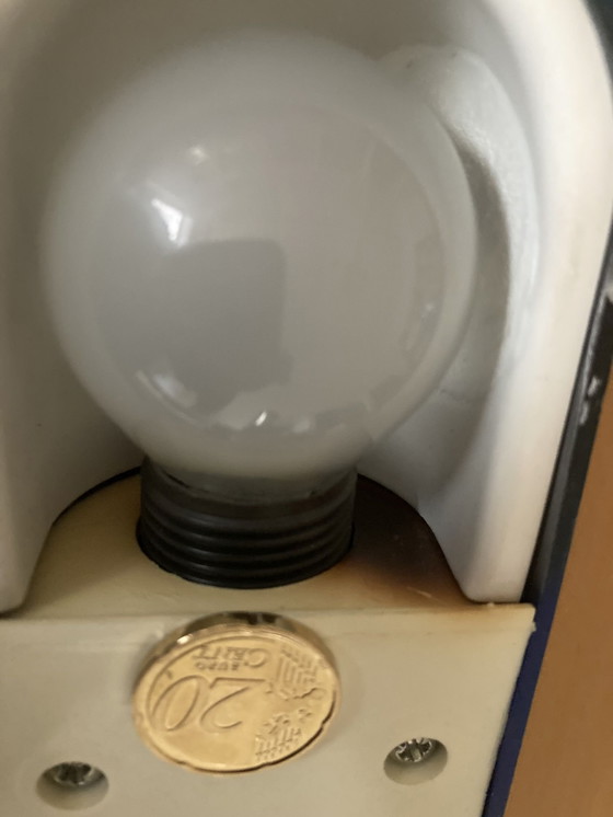 Image 1 of 2x Space Age Z-vouwbare wandlamp in monochroom blauw ontwerp gebaseerd op Manon